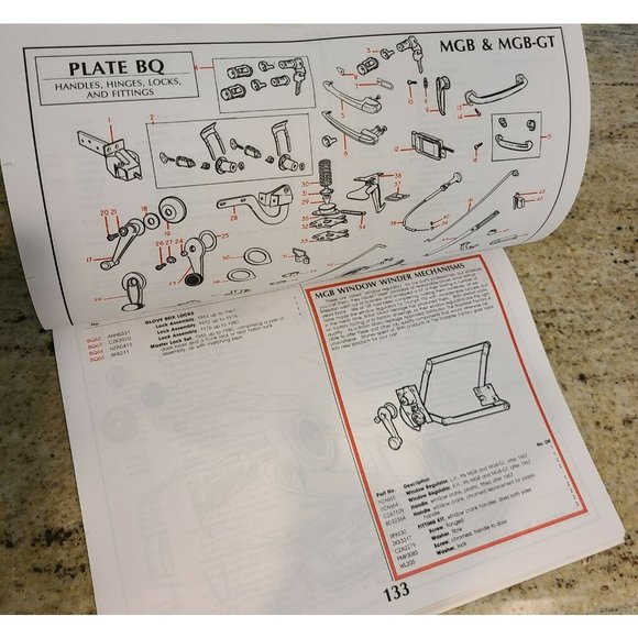 1992 MGB/MGB-GT Preliminary Spare Parts Catalogue from The Roadster Factory - Picture 8 of 11